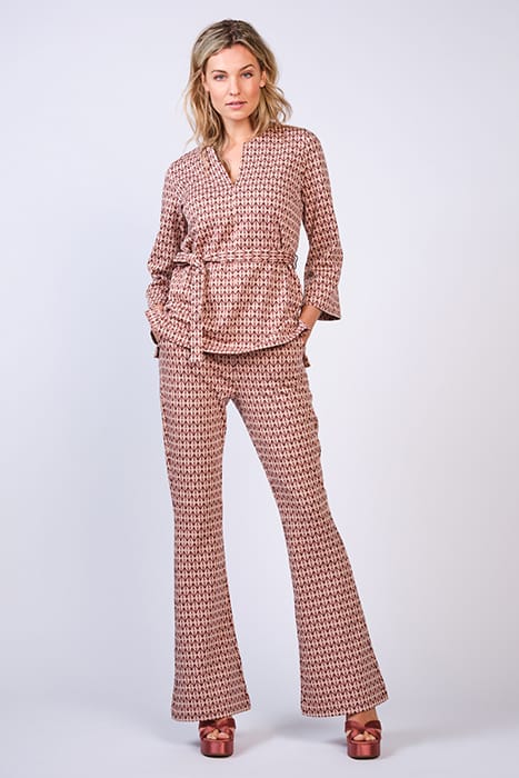 TOP GRAPHIC JACQUARD PEACH 2
