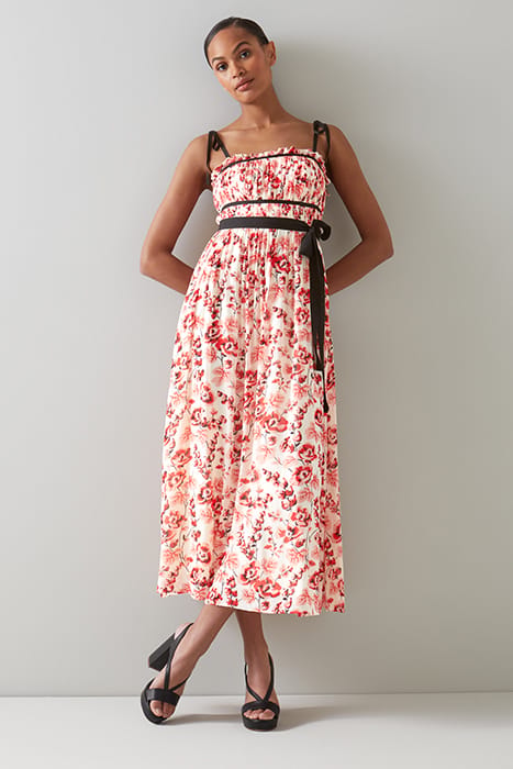 CHARLOTTE MIDI DRESS RED 1
