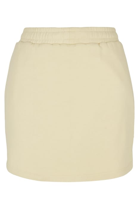 LADIES ORGANIC TERRY MINI SKIRT SOFTYELLOW 1
