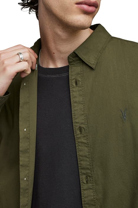 HAWTHORNE LS SHIRT OLIVE BRANCH GREEN 5