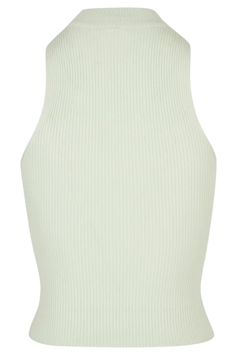 LADIES SHORT RIB KNIT TURTLENECK TOP LIGHTMINT 7