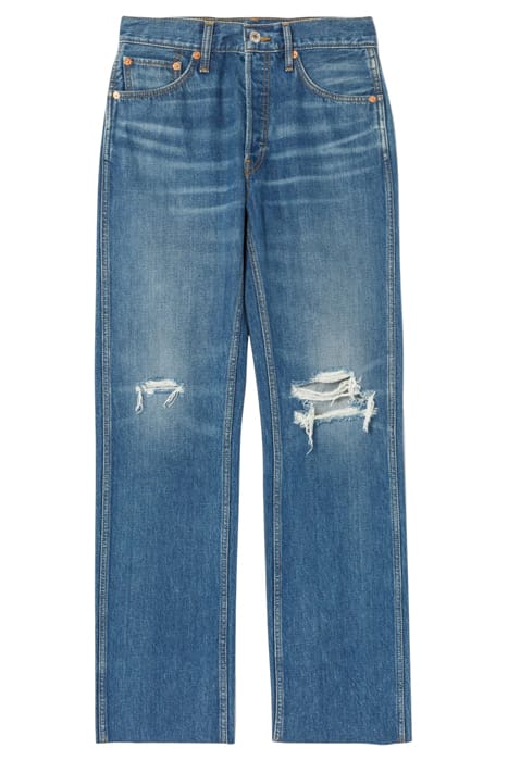 90S HIGH RISE LOOSE DESTROYED BROKEN BLUE 1