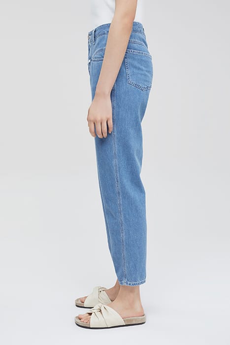 PEDAL PUSHER JEANS MID BLUE 4