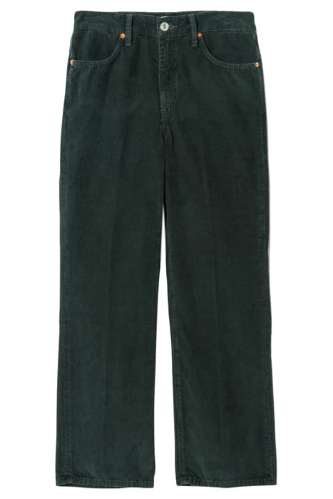 70S LOOSE FLARE WASHED DARK MOSS 1