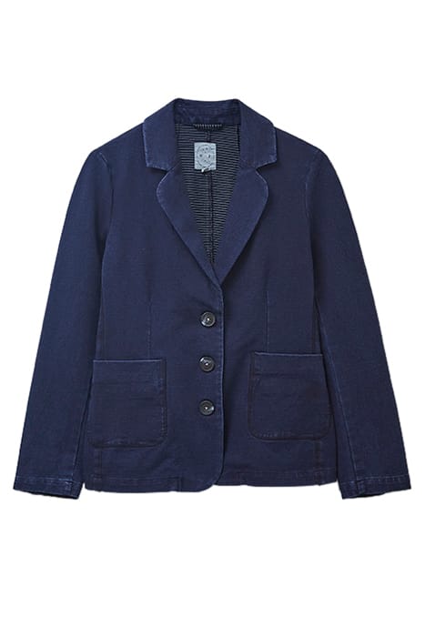OLIVIA COTTON JERSEY BLAZER DARK DENIM 1
