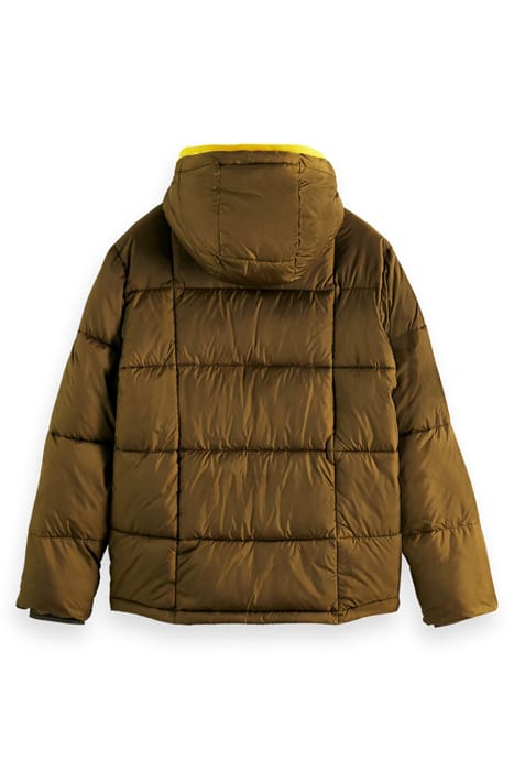 HOODED PUFFER JACKET MILITARY 2