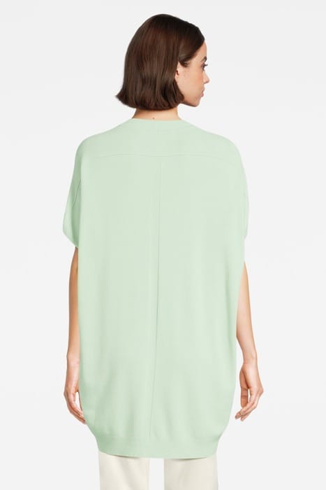 SLEEVELESS OVERSIZED SWEATER SOFT SAGE 3
