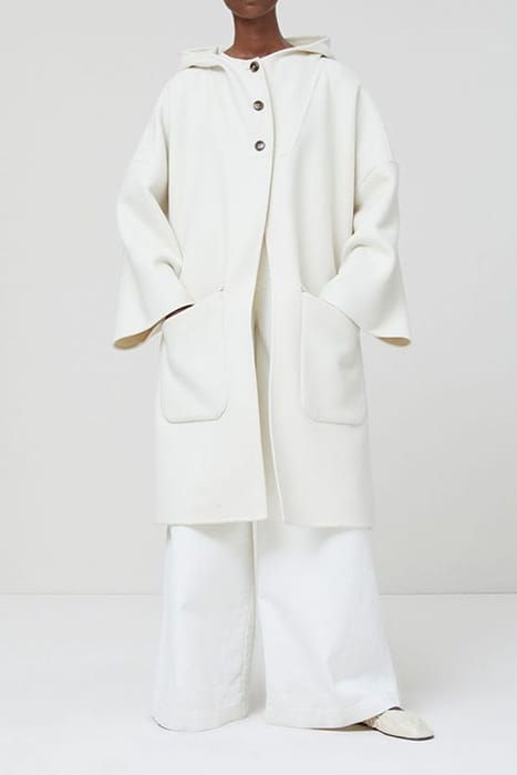 CLOSED WOMEN COAT WITH HOOD JACKETS & COATS IVORY IVORY 1