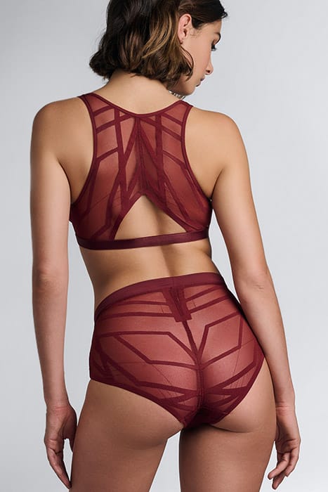 THE ILLUSIONIST CABERNET RED BRALETTE BRA 3