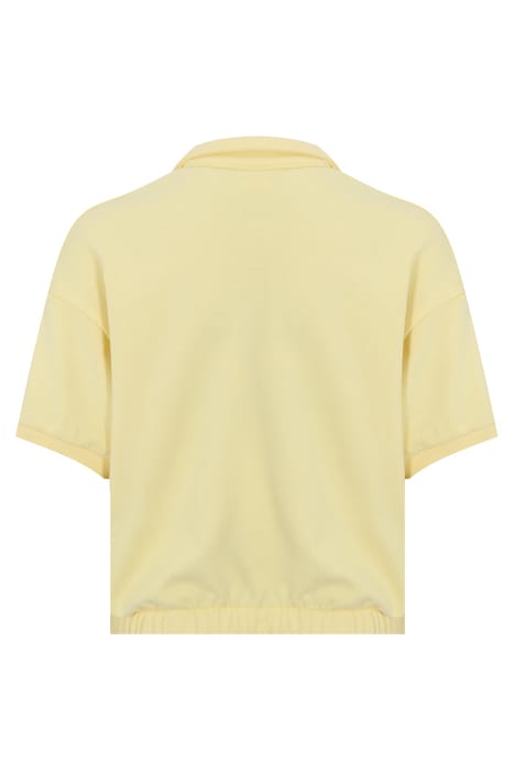 TABEN-RODT TOWELIING KNIT POLO PALE BANANA 2