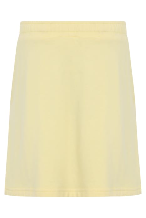 TAGMERSHEIM TOWELLING KNIT TRACK SKIRT PALE BANANA 2