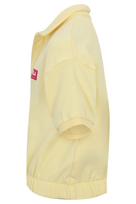 TABEN-RODT TOWELIING KNIT POLO PALE BANANA 3