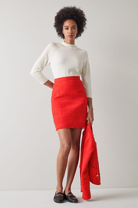 SASKIA MINI SKIRT RED 2