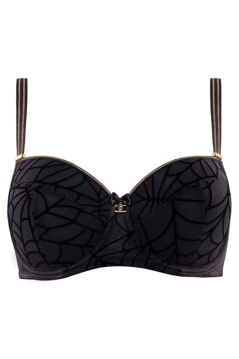 THE ADVENTURESS BLACK GOLD LUREX BALCONY BRA 3