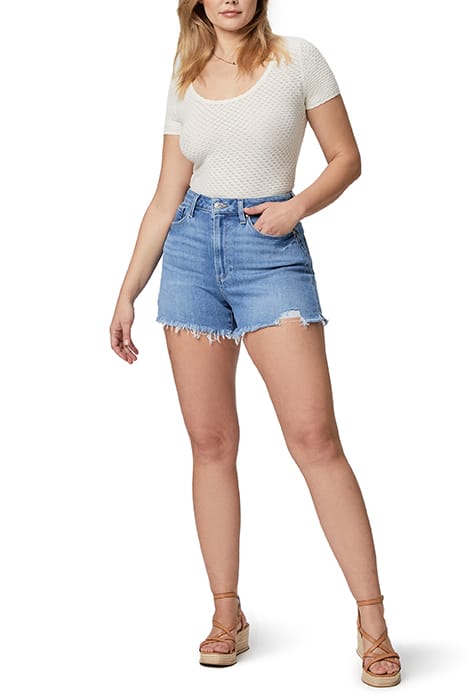 ALLURE SHORT RAW HEM LEELA DESTRUCTED 3