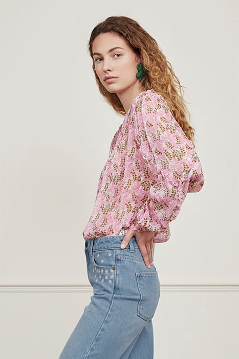 HANNI TOP WARM WHITE/PURPLE PR 5