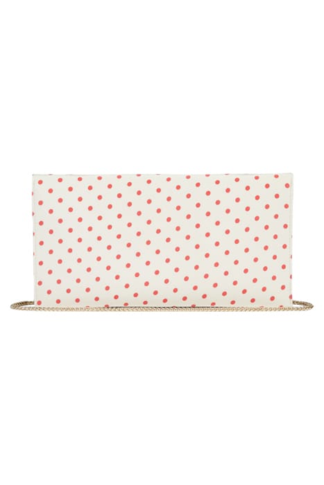 KENDALL CLUTCH BAG IVORY/RED 4