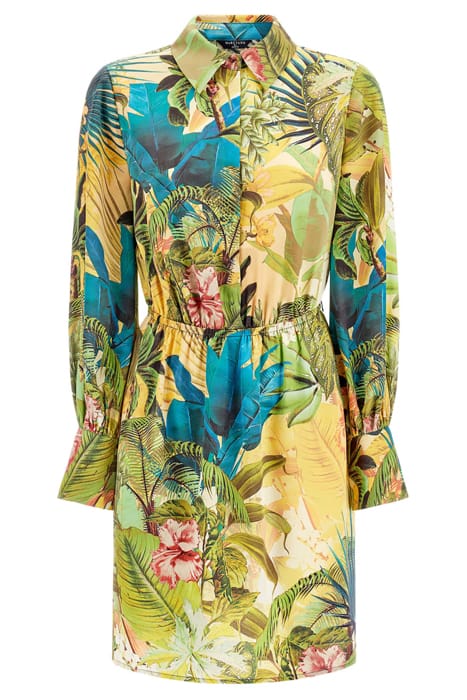 MARCIANO BY GUESS PETRA DRESS SOLID SANCTUARY PRINT 5