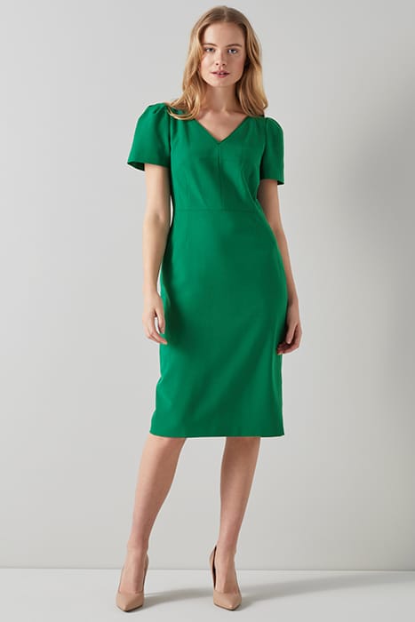 REBECCA MIDI DRESS GREEN 1