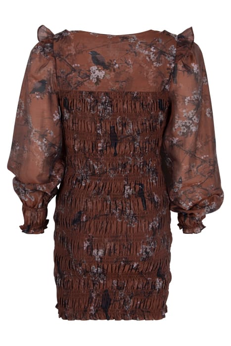 PRIA VIOLA DRESS CONKER BROWN 2