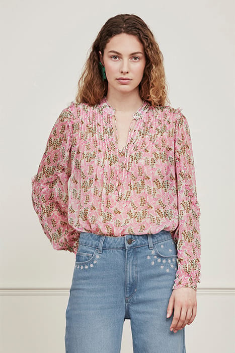 HANNI TOP WARM WHITE/PURPLE PR 4