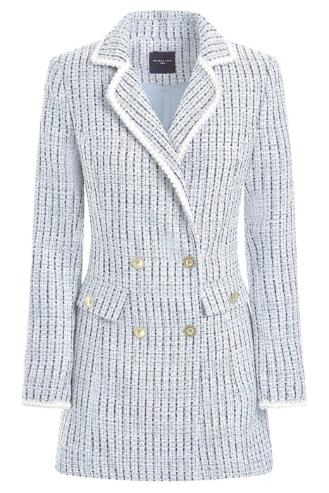 MARCIANO BY GUESS PROVENCE BLAZER REMARKABLE BLUE TWEE 4