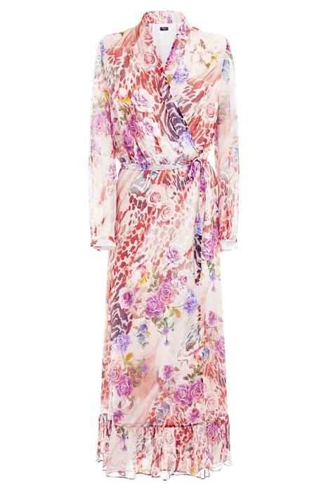MARCIANO BY GUESS ROSE SHADOW WRAP DRESS PRINT 5