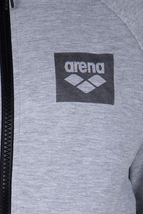 MAN HOODIE FULL ZIP LIGHT GREY MELANGE 6