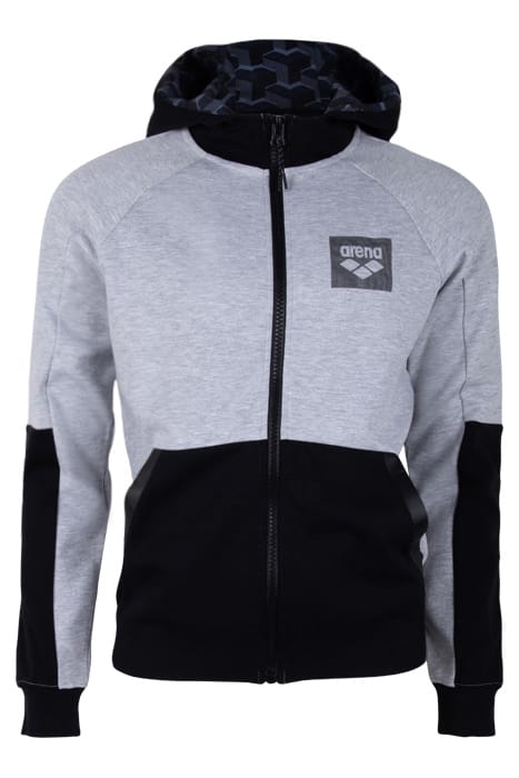 MAN HOODIE FULL ZIP LIGHT GREY MELANGE 4
