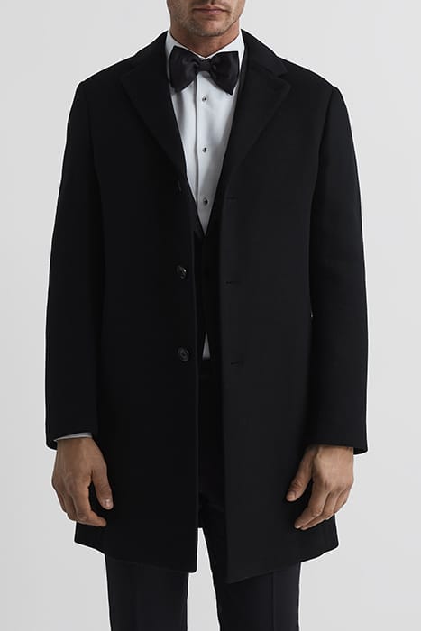GABLE SINGLE BREASTED COAT — BLACK 1