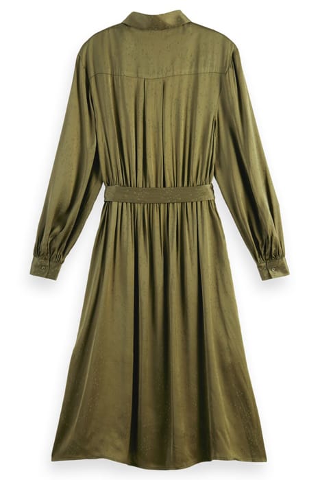 KARIS PRINTED SHIRT DRESS DARK OLIVE 2