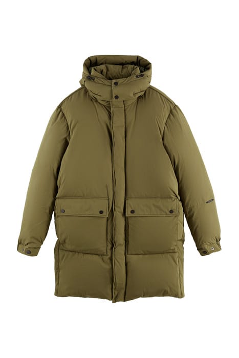 ORGANIC COTTON BLEND PUFFER JACKET WITH REPREVE® FILLING CLE 1
