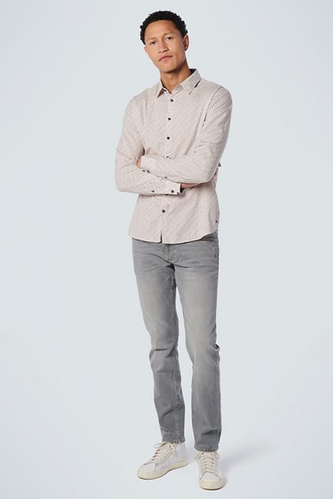 SHIRT STRETCH ALLOVER PRINTED OFFWHITE 3