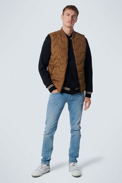 BODYWARMER HOOD PADDED EARTH 3