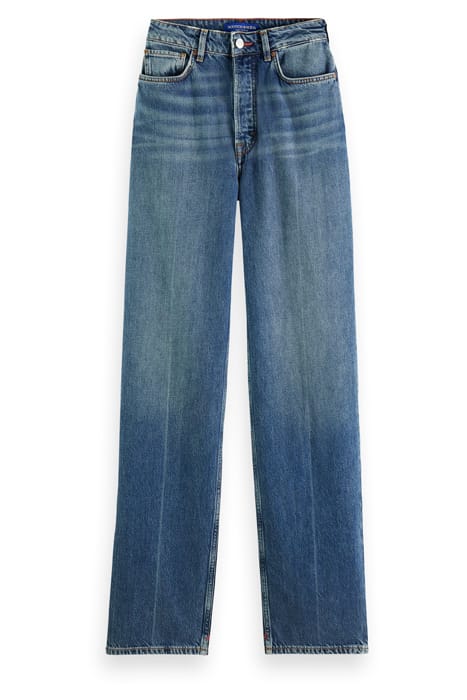 THE RIPPLE 50'S STRAIGHT JEANS IN ORGANIC COTTON—BLAUW ORBIT 1