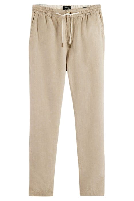 WARREN COTTON/LINEN TWILL JOGGER SAND 1