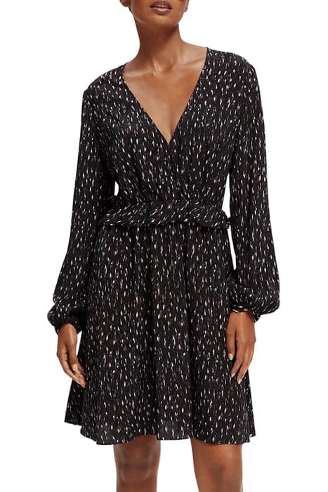 WRAPPED SHORT DRESS IKAT RAIN 3