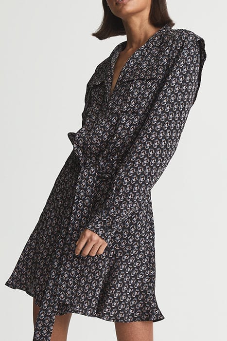 KERRY-NON PRINT FLIPPY MINI DRESS 5