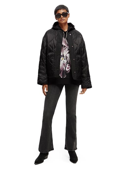 QUILTED REVERSIBLE COAT BLACK 6