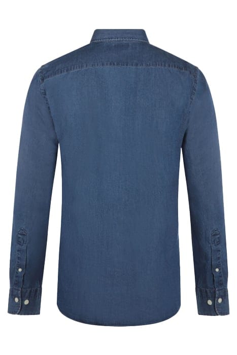 CHAMBRAY SHIRT MEDIUM BLUE 2