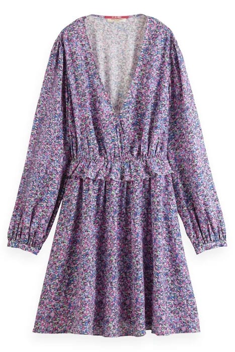 WRAPPED SHORT DRESS ROSARIA PURPLE 1