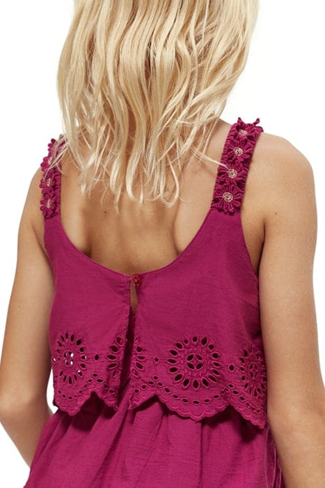 LAYERED BRODERIE ANGLAISE MIDI DRESS DAHLIA 7