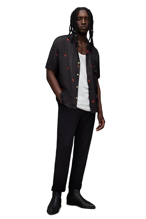 POPPIES SS SHIRT JET BLACK 3