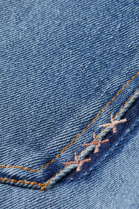 THE RIPPLE PREMIUM SELVEDGE STRAIGHT LEG JEANS — SOLAR RAYS 9