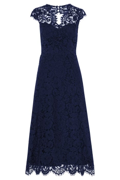 LACE DRESS MIDI NAVY BLUE 3