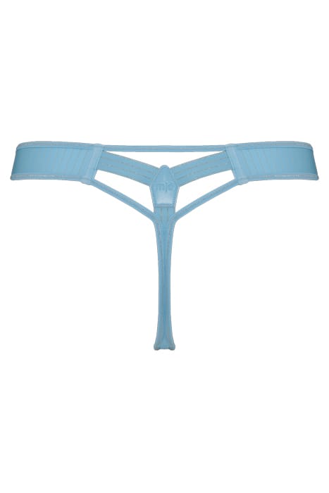 GLORIA AIRY BLUE AND GOLD THONG 4