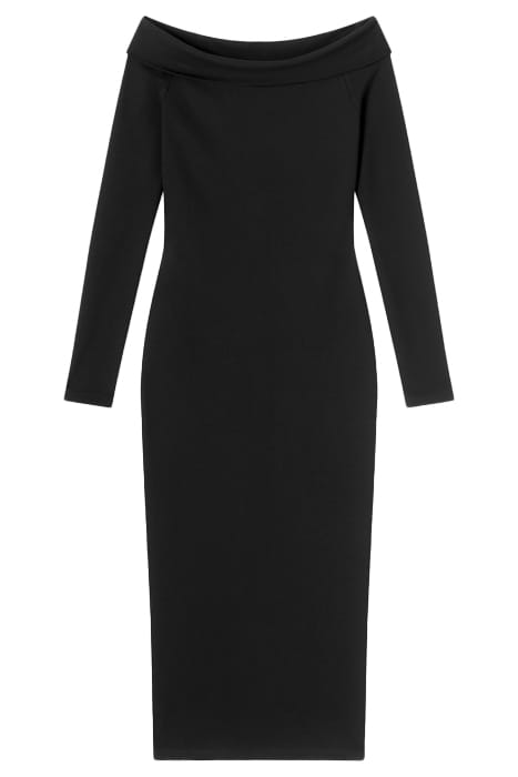 ODA MIDI DRESS BLACK 3