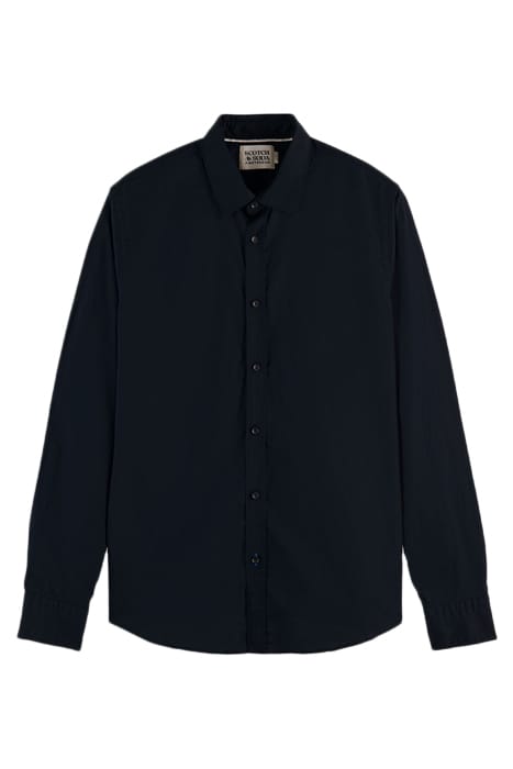 ESSENTIAL - SOLID ORGANIC CO/EA SLIM FIT SHIRT NIGHT 1