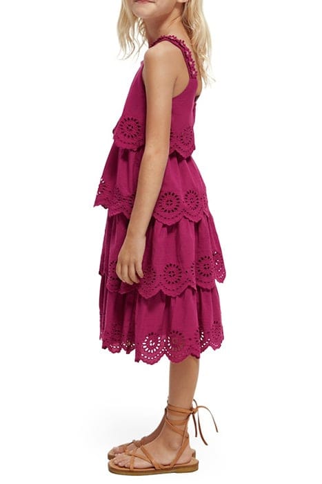 LAYERED BRODERIE ANGLAISE MIDI DRESS DAHLIA 4