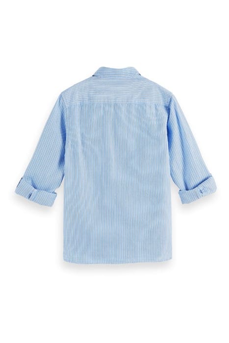 CLASSIC STRIPED LONG-SLEEVED SHIRT IN ORG. COTTON BLUE STRIP 3